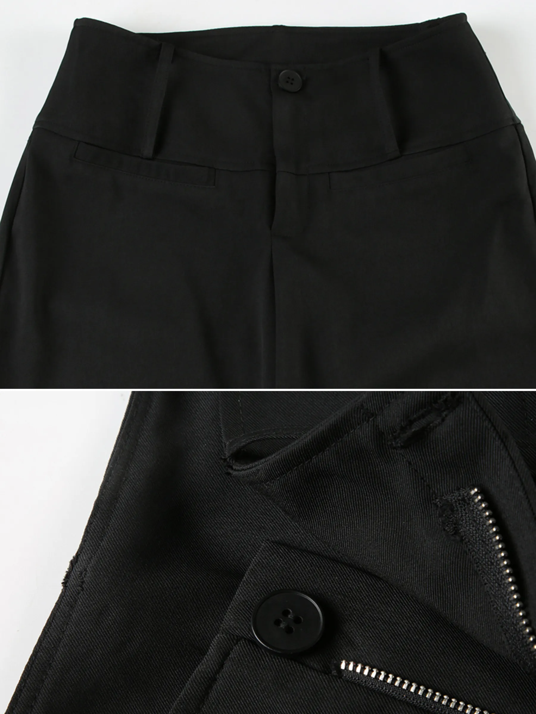 Sunni Wide-Leg Suit Pants