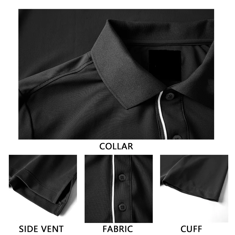 Tour Fit Short Sleeve Golf Shirt Men Black