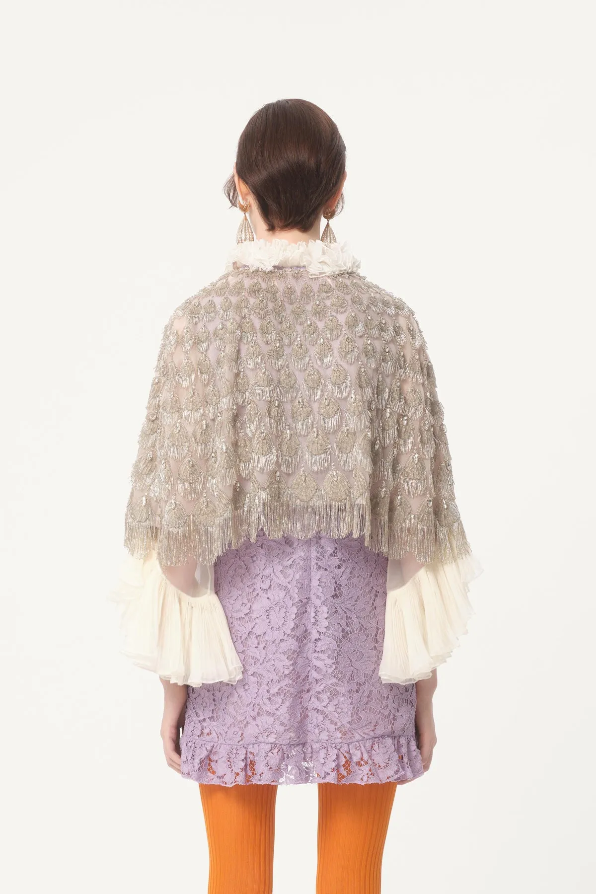 VALENTINO | EMBROIDERED CAPE
