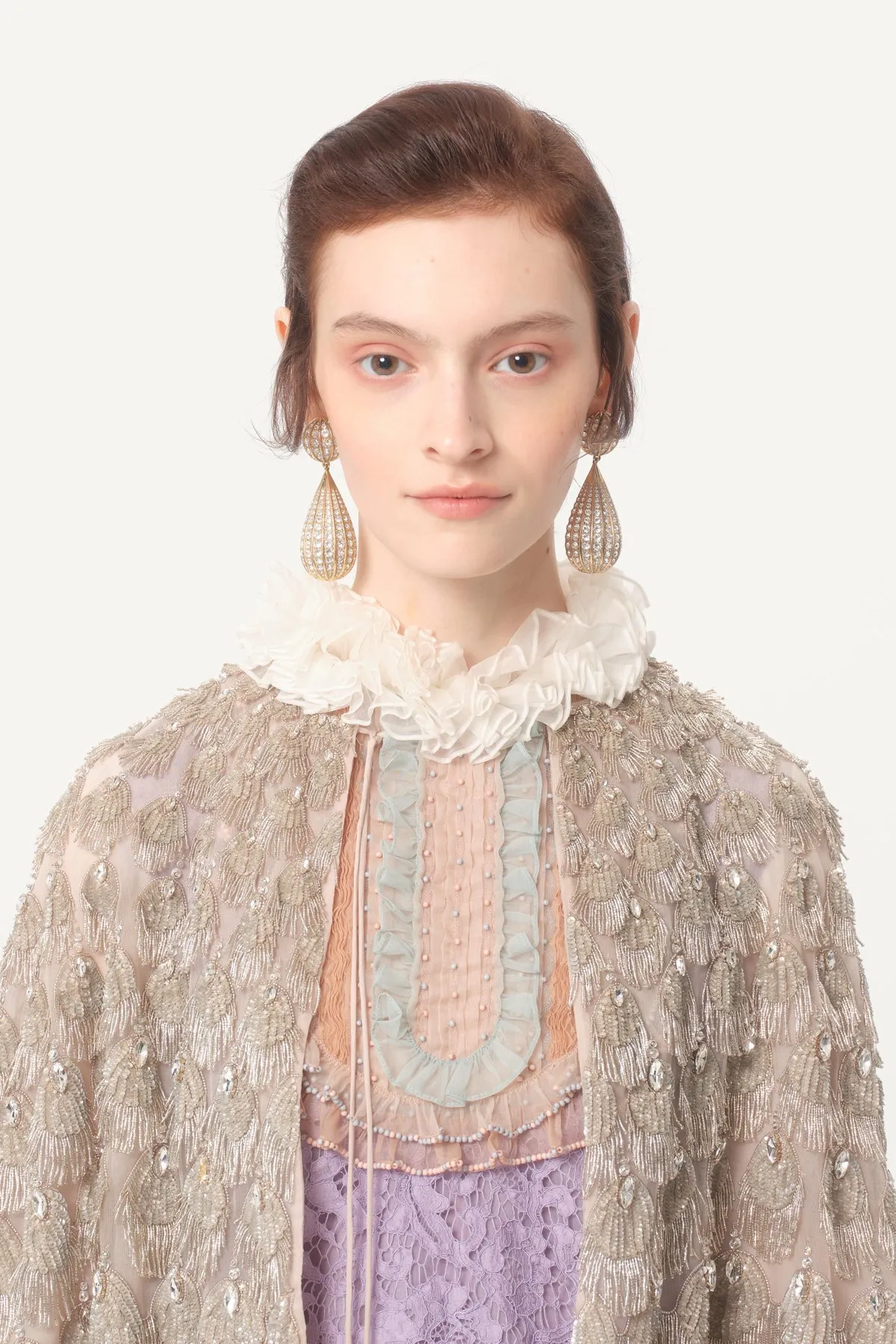 VALENTINO | EMBROIDERED CAPE