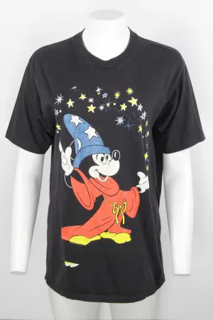 Vintage 1990 fantasia Disney t-shirt with misprinted foot - M