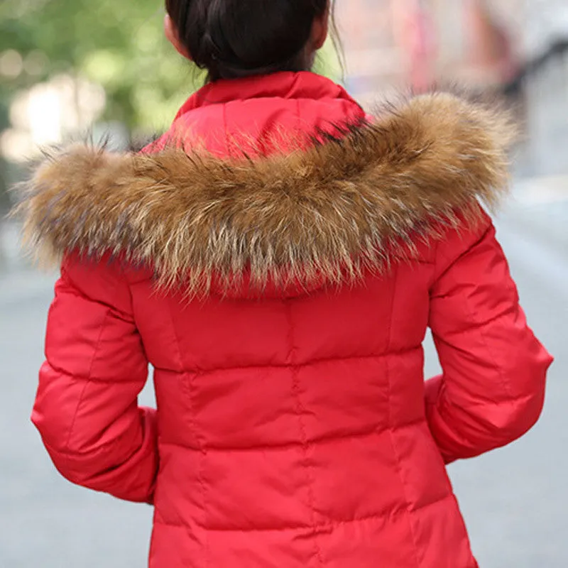 Women's Casual Solid Color Winter Coat