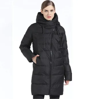 Women's Winter Thick Hooded Long Down Coat | Women's Warm Parka
