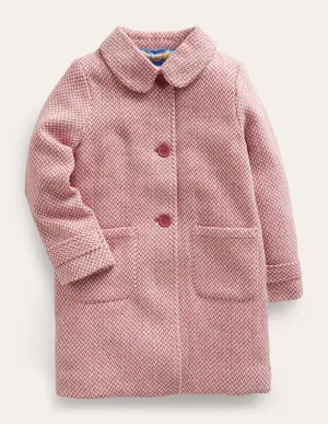 Wonderful Wool Blend Coat-Pink Twill