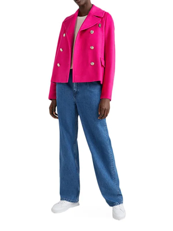 Wool Blend Db Peacoat