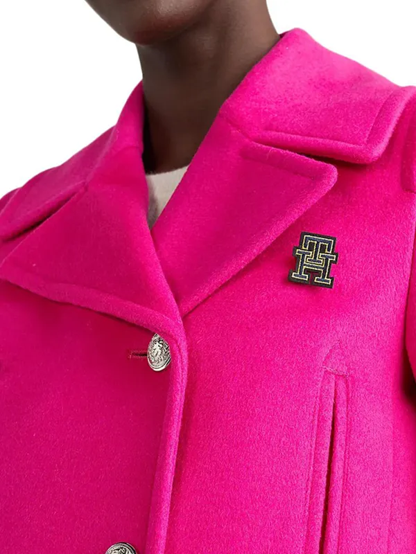 Wool Blend Db Peacoat