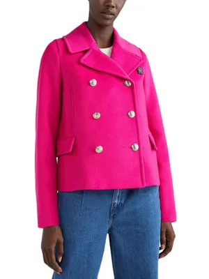 Wool Blend Db Peacoat