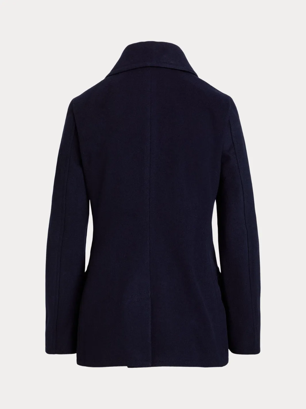 WOOL-CASHMERE PEACOAT Marine