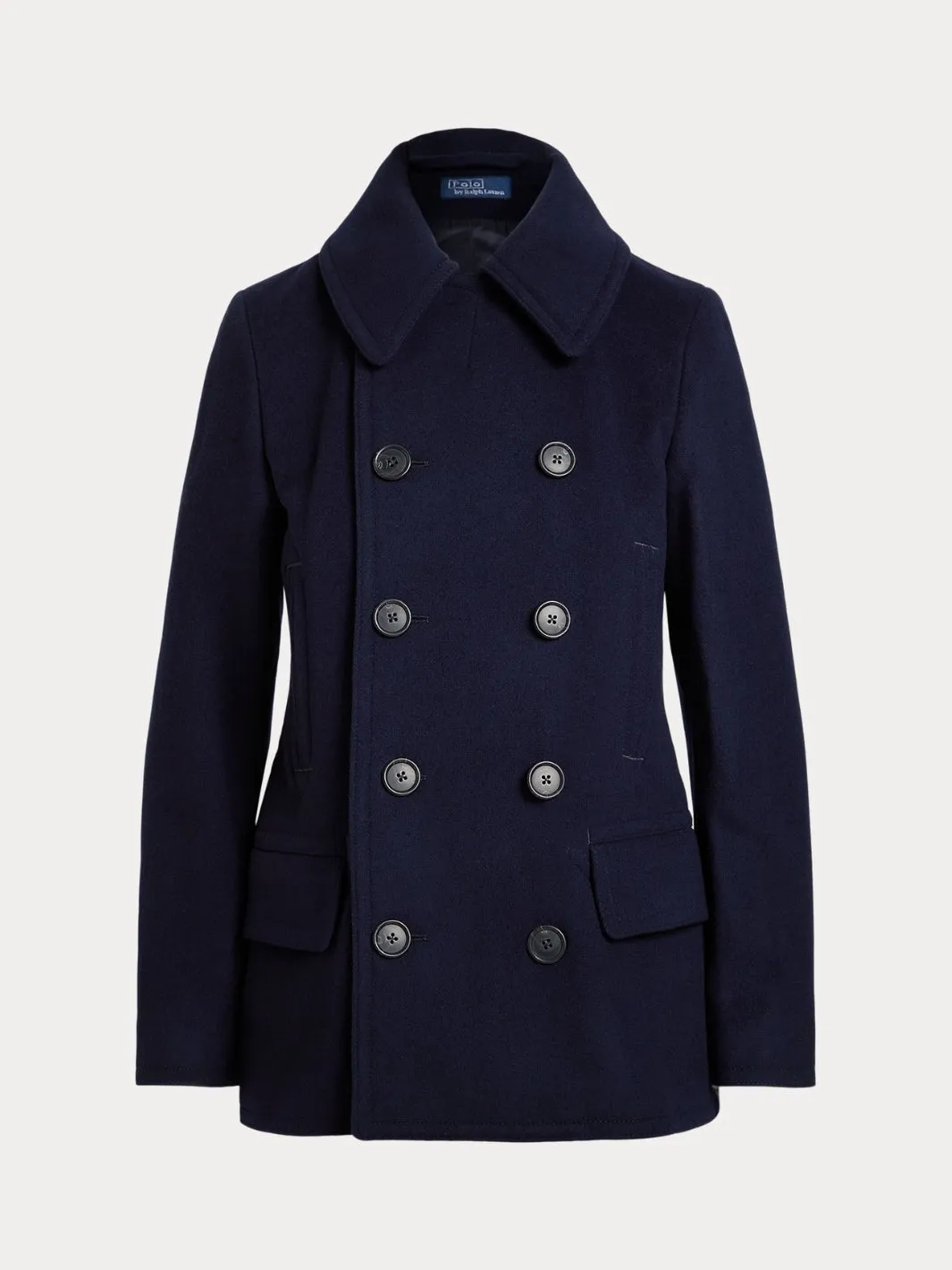 WOOL-CASHMERE PEACOAT Marine