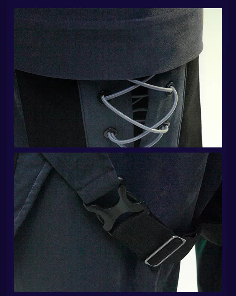 XIPHEVIL Cyberpunk Outfits Operative Detachable Two-Piece Pants