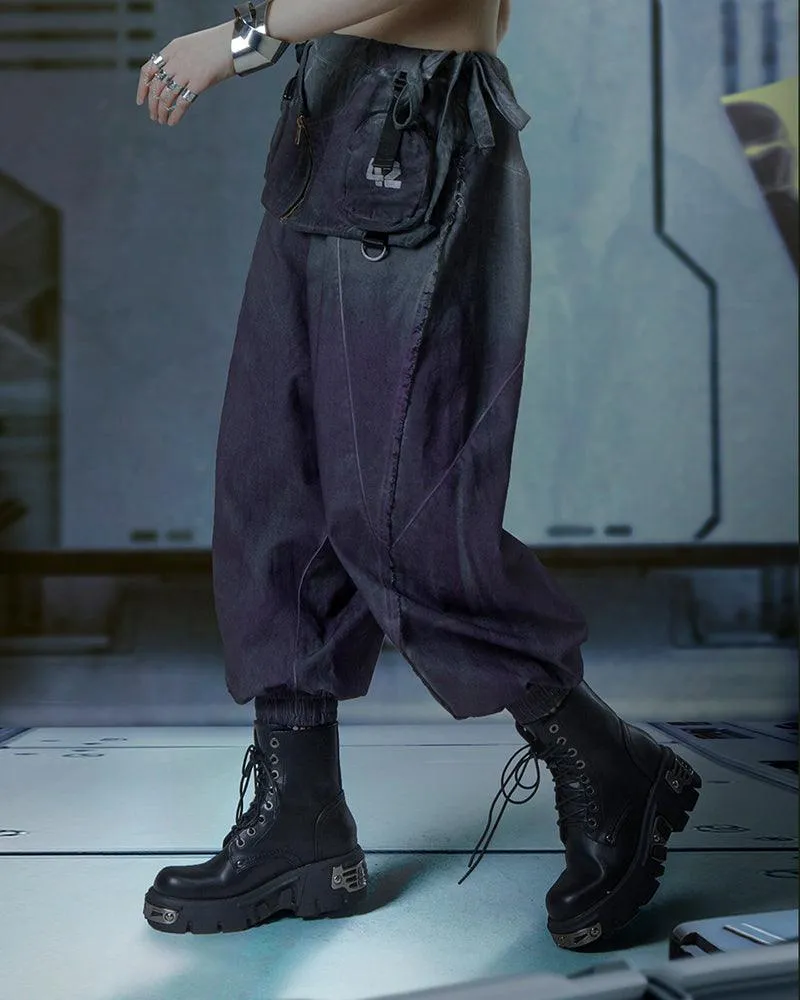 XIPHEVIL Cyberpunk Outfits Yaksha Unisex Ninja Pants