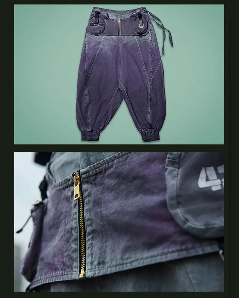 XIPHEVIL Cyberpunk Outfits Yaksha Unisex Ninja Pants