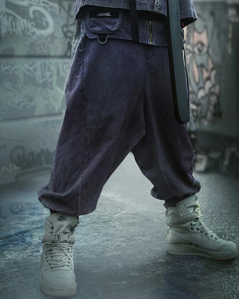 XIPHEVIL Cyberpunk Outfits Yaksha Unisex Ninja Pants