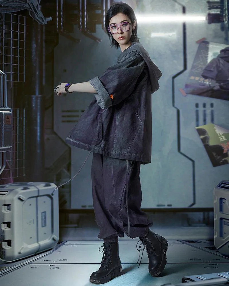 XIPHEVIL Cyberpunk Outfits Yaksha Unisex Ninja Pants
